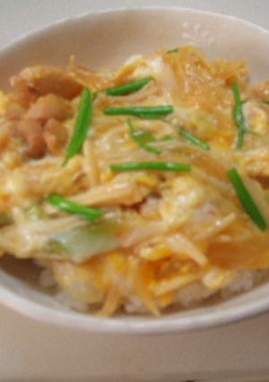 むきがれい味親子丼！？-レシピのメイン写真