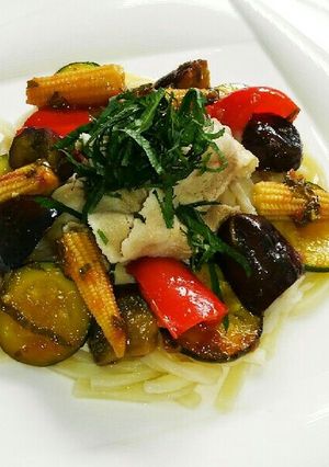 ☆豚しゃぶと夏野菜のマリネうどん☆☆☆-レシピのメイン写真