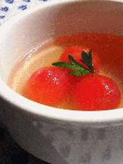 冷たいプチトマトのスープ-レシピのメイン写真