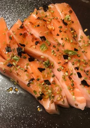 ワサビサーモン☆伊豆産わさびカルパッチョ-レシピのメイン写真