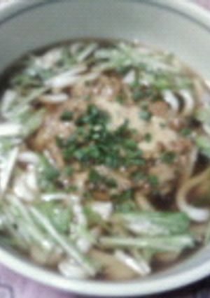 ☆納豆うどん金のごまだれ焙煎ナッツ風味☆-レシピのメイン写真