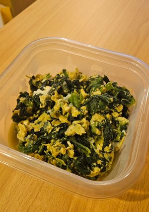ほうれん草と卵の鶏ガラ炒め-レシピのメイン写真