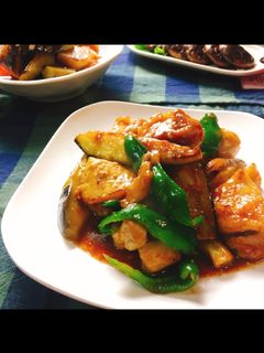 ご飯が進む!鶏むね肉と茄子の味噌炒め-レシピのメイン写真