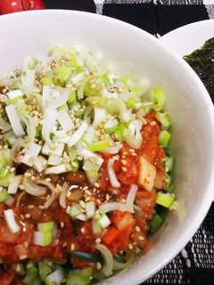 キムチ納豆を韓国のりで☆-レシピのメイン写真