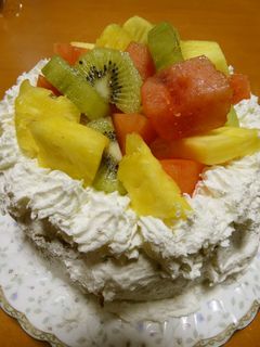 フルーツデコレーションケーキ-レシピのメイン写真