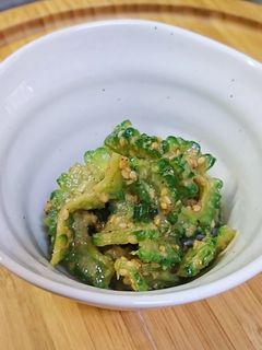 苦くない☆ゴーヤーのごま味噌和え-レシピのメイン写真