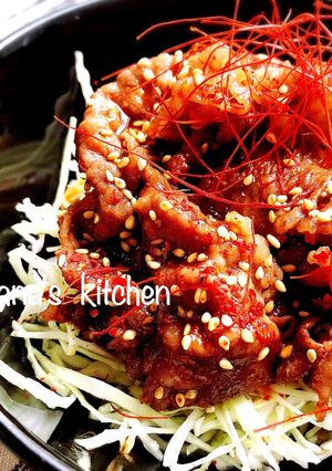 定番☆簡単☆キャベツたっぷり焼肉丼♪♪-レシピのメイン写真