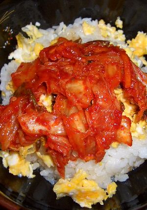 いかなごキムチどんぶり-レシピのメイン写真