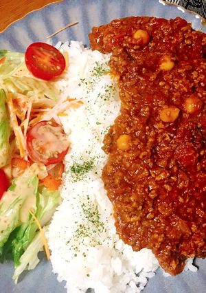 ひよこ豆のトマトキーマカレー-レシピのメイン写真