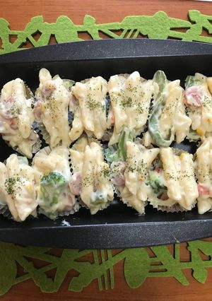 お弁当に☆野菜たっぷりマカロニグラタン♪-レシピのメイン写真