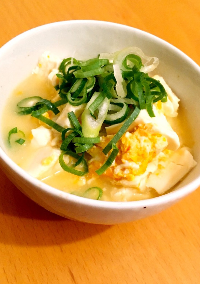 鍋とスプーンだけ♡つゆだく豆腐の卵とじ★-レシピのメイン写真