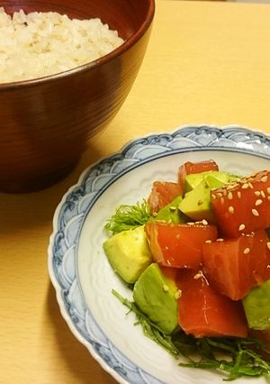 アボカド＆まぐろのオレンジ漬け丼-レシピのメイン写真