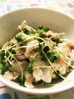 豚しゃぶと貝割れ大根の梅和え-レシピのメイン写真