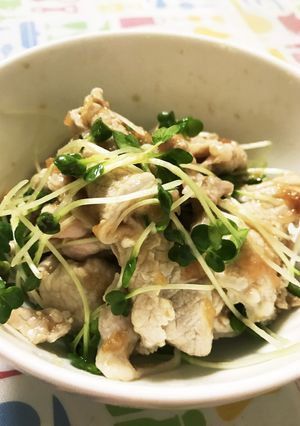 豚しゃぶと貝割れ大根の梅和え-レシピのメイン写真