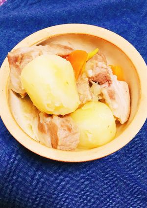 豚角煮の塩肉じゃが-レシピのメイン写真