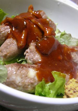 【男の料理】自家製ソーセージ丼-レシピのメイン写真