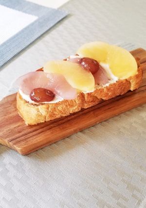 果物コンポートのヨーグルトトースト-レシピのメイン写真