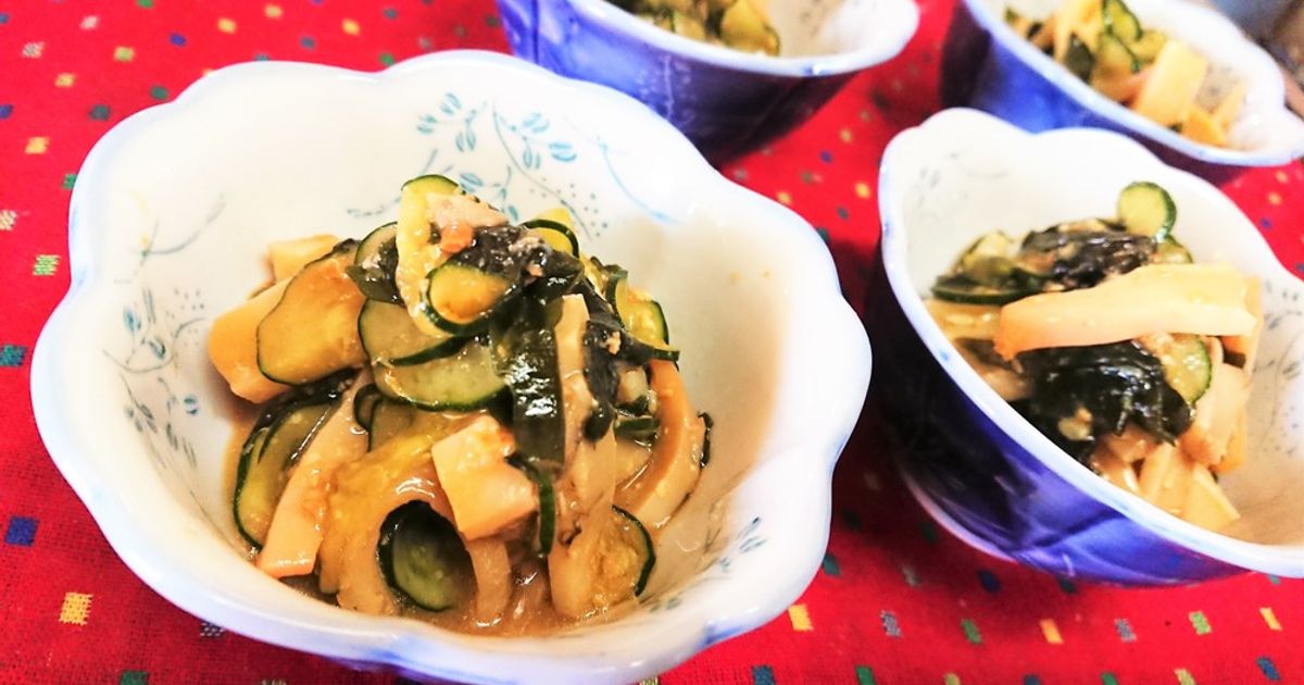 簡単☆速攻！【タコと胡瓜の酢味噌和え】 by ☆s4☆ 【クックパッド