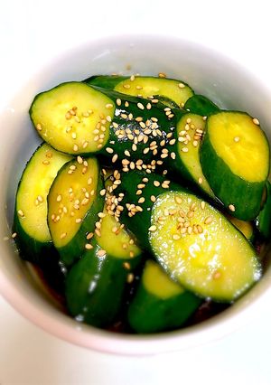 ごま油で♫シンプルあとひくきゅうり-レシピのメイン写真