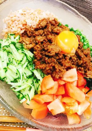 まぜそば風そうめん❥-レシピのメイン写真