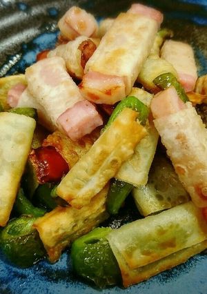 パリパリ♥彩り食材のワンタン巻き-レシピのメイン写真