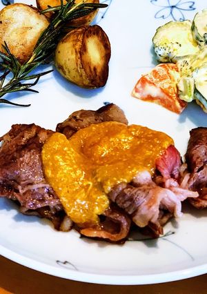 ★牛肉の黄身ソース-レシピのメイン写真