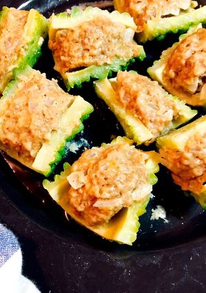 レンジで簡単！ゴーヤの肉詰め-レシピのメイン写真