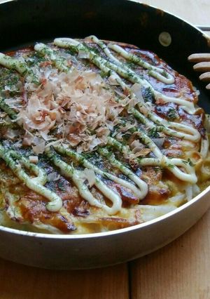 山のイカ玉 お好み焼き 《山ごはん》-レシピのメイン写真