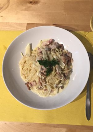 ジロール(あんず茸)のクリームパスタ-レシピのメイン写真