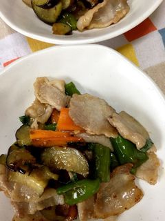 ナスと豚バラ肉の味噌炒め-レシピのメイン写真