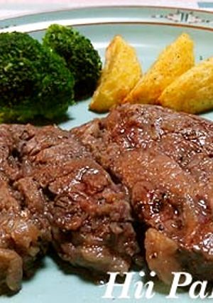 輸入牛肩ロースDE柔らかステーキ-レシピのメイン写真