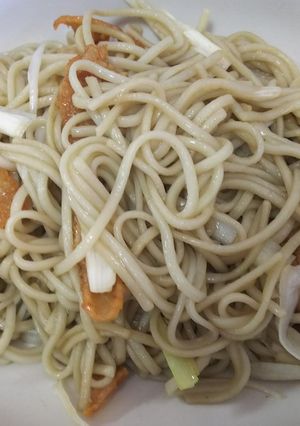 簡単B級・鶏油で作る鴨汁風の蕎麦焼き-レシピのメイン写真
