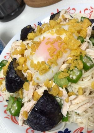 サッパリレモンの夏野菜ひやむぎ-レシピのメイン写真