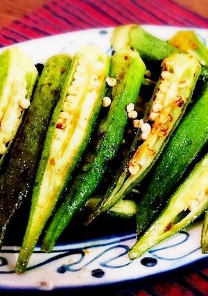 おつまみに♪焼きオクラ-レシピのメイン写真