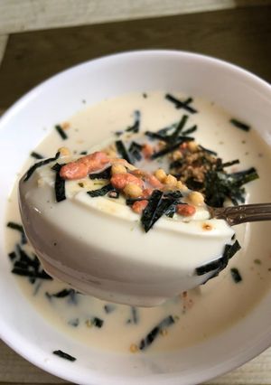 ヒンヤリ♪あの だし茶漬け風豆乳豆腐-レシピのメイン写真