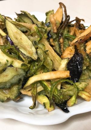 夏野菜のかき揚げ-レシピのメイン写真