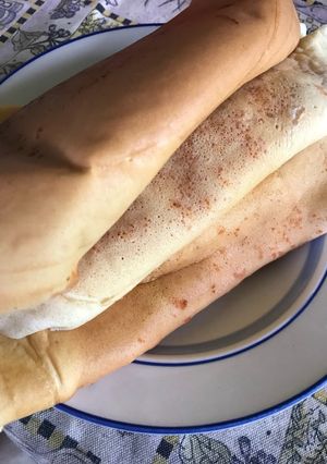 パンケーキミックスで ピザクレープ-レシピのメイン写真