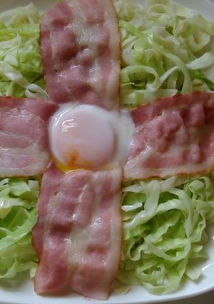 巣ごもりベーコンキャベツ-レシピのメイン写真