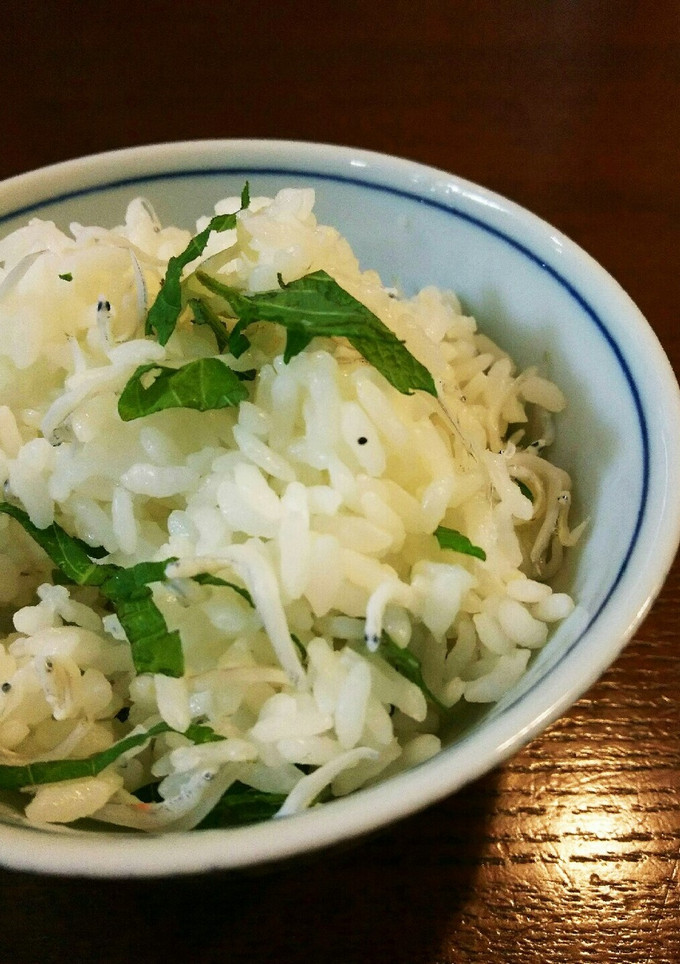 大葉としらすとの混ぜご飯-レシピのメイン写真