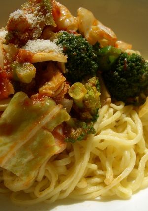 万能トマトソースで作る春キャベツパスタ-レシピのメイン写真