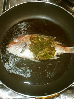 魚・蒸し鯛のネギ黒酢だれ♪簡単-レシピのメイン写真