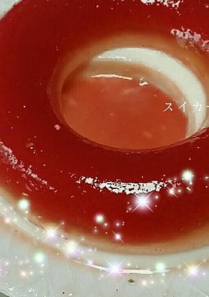 簡単♪ぷるんぷるん☆スイカゼリー♪-レシピのメイン写真