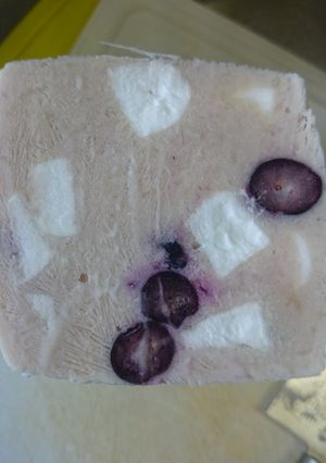 牛乳パックでベリーマシュマロアイスケーキ-レシピのメイン写真