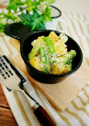 アスパラとじゃがいもの粒マスタード和え-レシピのメイン写真