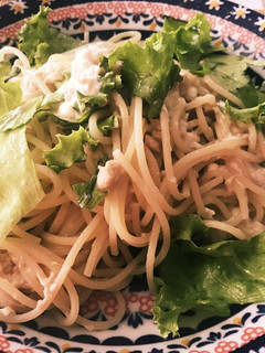 ツナとレタスのクリームパスタ♡-レシピのメイン写真