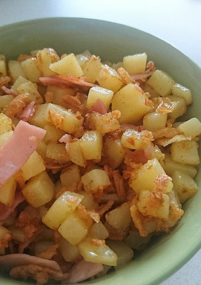 【簡単】じゃがいもとハムの炒め物-レシピのメイン写真