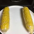 皮なしとうもろこし2本はレンジで6分!