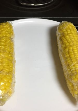 皮なしとうもろこし2本はレンジで6分！-レシピのメイン写真