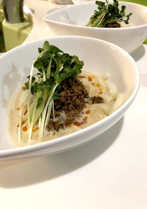 担々麺風！？豆乳ウマピリうどん-レシピのメイン写真