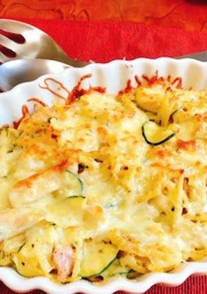 ポテトとズッキーニのカレーマヨチーズ焼き-レシピのメイン写真